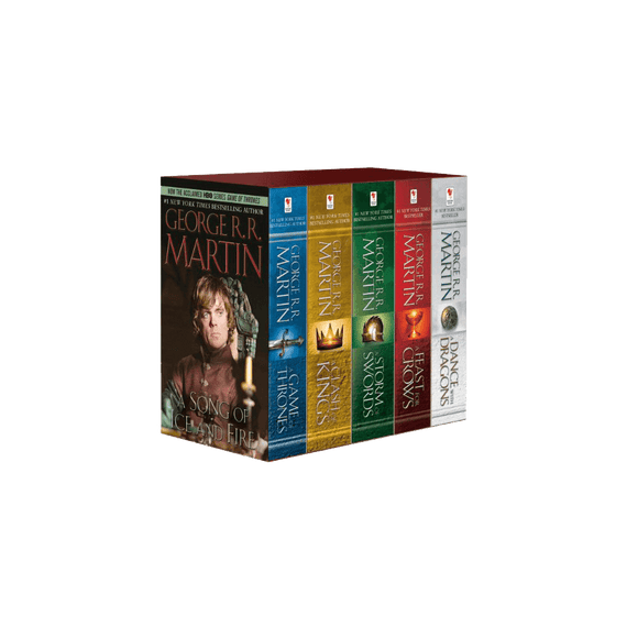 George R R Martins A Game Of Thrones 5 Book Boxed Set Song Of Ice And –  Bookstore